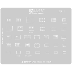 STENCIL PER REBALLING RF1 IC CHIP AMAOE