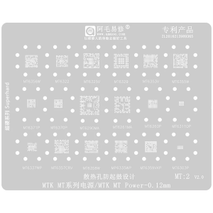 STENCIL PER REBALLING MEDIATEK MTK MT2 AMAOE