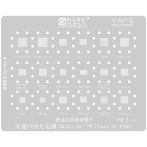 STENCIL PER REBALLING PM3 QUALCOMM AMAOE
