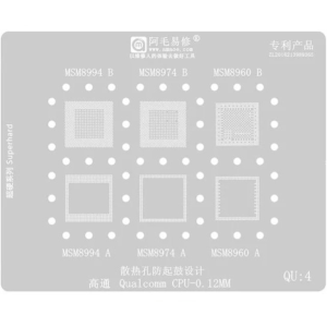 STENCIL PER REBALLING QU4 QUALCOMM CPU 0.12 MM AMAOE